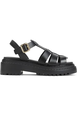 Prada Flat Sandals, female, , Size: 8 1/2 US Leather Sandals Elegant Style