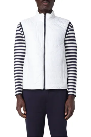 FAY Vests, male, , Size: XL Blue Quilted Padded Vest