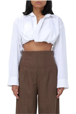 Jacquemus Shirts, female, , Size: M Elegant Cropped Shirt
