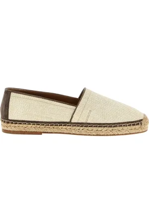 Brunello Cucinelli Espadrilles, male, , Size: 7 US Suede Espadrilles with Jute Sole