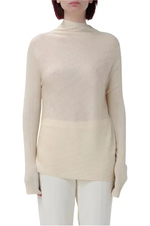 THEORY Turtlenecks, female, , Size: M Ribbed Knit Mock Neck Sweater