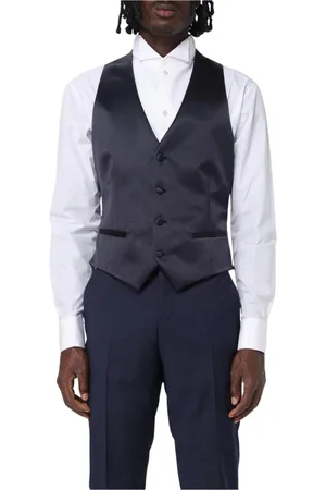 Emporio Armani Suit Vests, male, , Size: 2XL Satin Suit Vest