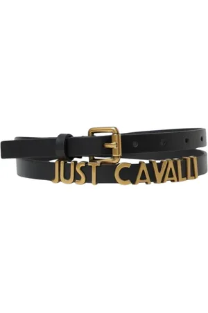 Roberto Cavalli Belts, female, , Size: 90 CM Leather Logo Belt Stylish Accessory