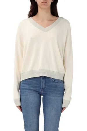 Liu Jo V-neck Knitwear, female, , Size: S V-Neck Knit Sweater