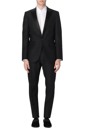 Dsquared2 Single Breasted Suits, male, , Size: L Luxurious Wool Silk Suit Set