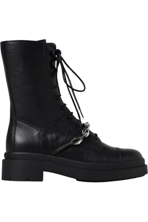 Jimmy Choo Lace-up Boots, female, , Size: 7 1/2 US Chain Detail Ankle Boots