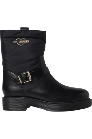 Moschino Ankle Boots, female, , Size: 7 US Heart Detail Flat Ankle Boots