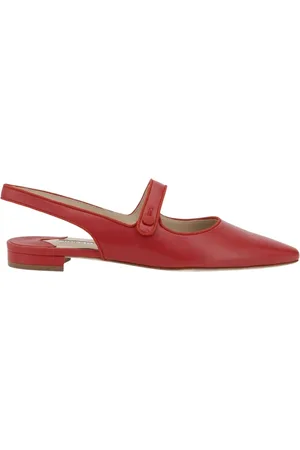 Manolo Blahnik Ballerinas, female, , Size: 10 US Elegant Nude Ballet Flats