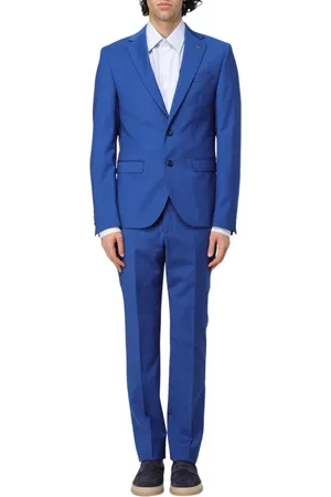 Manuel Ritz Single Breasted Suits, male, , Size: M Elegant Slim Fit Suit