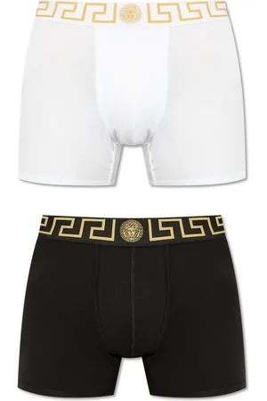 VERSACE Bottoms, male, , Size: M Two-Pack Boxers