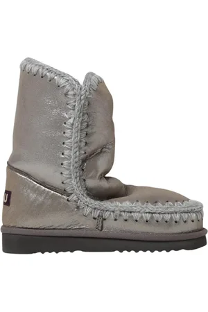 Mou Winter Boots, female, , Size: 6 US Metallic Knit Trim Ankle Boots