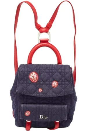 Dior Pre-owned Backpacks, female, , Size: ONE SIZE Pre-owned Denim backpacks