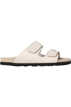 Palm Angels Sliders, male, , Size: 7 US Leather Slide Sandals