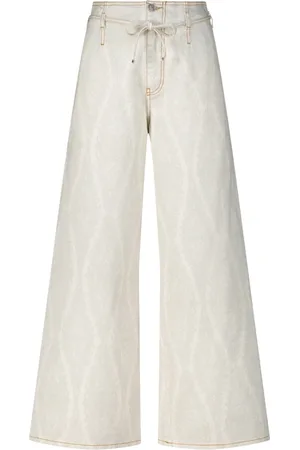 Etro Wide Jeans, female, , Size: W25 Paisley Pattern Wide Leg Jeans