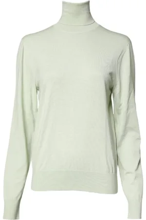Dolce & Gabbana Turtlenecks, male, , Size: XS Wool Turtleneck Sweater with Logo