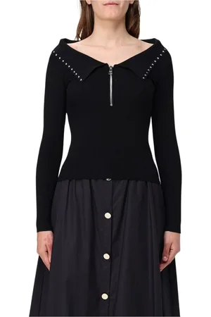 Liu Jo V-neck Knitwear, female, , Size: M Elegant Knit Sweater