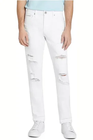 Guess Slim-fit Jeans, male, , Size: W34 L32 Classic Logo Jeans with Zip Closure