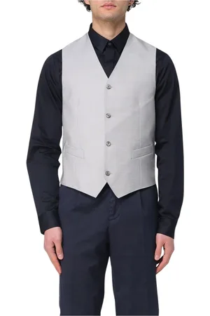 Emporio Armani Suit Sets, male, , Size: S Sophisticated Suit Vest in Pearl
