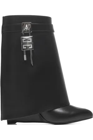 Givenchy High Boots, female, , Size: 8 US Leather Wedge Heel Boots