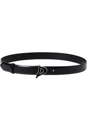 Dondup Belts, female, , Size: 85 CM Leather Belt with Metal Buckle