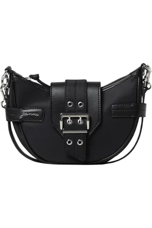 Ganni Shoulder Bags, female, , Size: ONE SIZE Chic Mini Saddle Bag with Buckle Closure