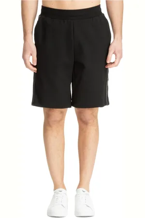 EA7 Casual Shorts, male, , Size: M Plain Drawstring Track Shorts with Pockets