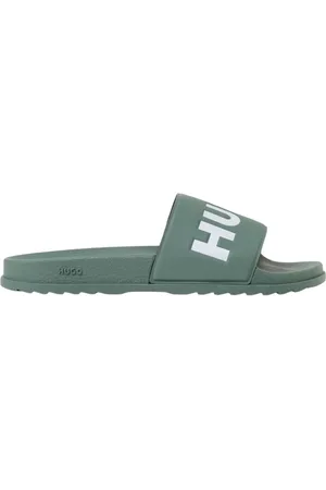 HUGO BOSS Sliders, male, , Size: 10 US Mint Casual Sandals Stylish Comfort