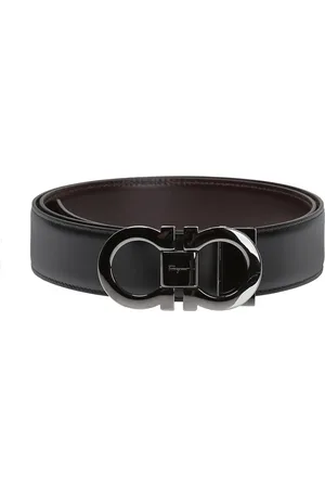Salvatore Ferragamo Belts, male, , Size: 85 CM Reversible leather belt