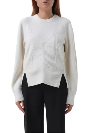 Alexander McQueen Round-neck Knitwear, female, , Size: S Knit Crewneck Sweater