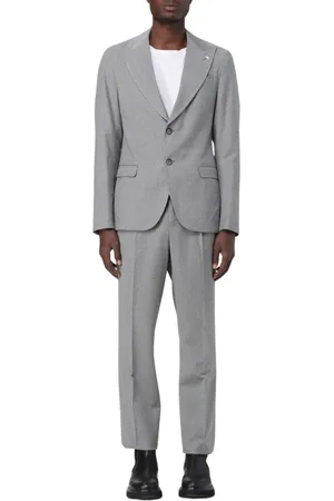Manuel Ritz Single Breasted Suits, male, , Size: 2XL Burgundy Sophisticated Two-Piece Suit