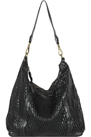 Campomaggi Shoulder Bags, female, , Size: ONE SIZE Perforated leather handbag with laser work