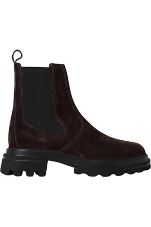 Hogan Chelsea Boots, female, , Size: 5 US Chunky Sole Suede Chelsea Boots