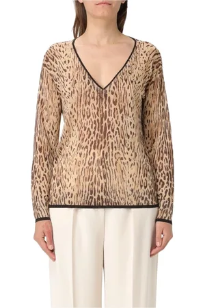 Liu Jo V-neck Knitwear, female, , Size: XS V-Neck Knit Sweater