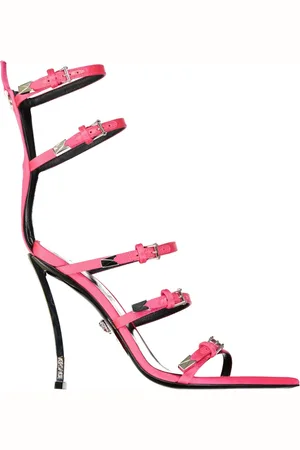 VERSACE High Heel Sandals, female, , Size: 11 US Sandals Multi-Strap Buckle Closure