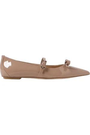 Stuart Weitzman Ballerinas, female, , Size: 7 US Black Patent Leather Ballet Flats