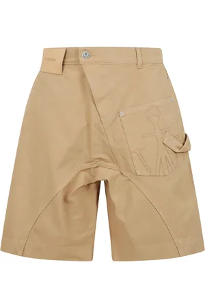 J.W.Anderson Casual Shorts, male, , Size: L Low-waist cotton shorts with twisted silhouette