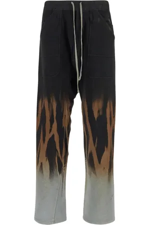 Rick Owens Straight Trousers, male, , Size: XL Cargo Drawstring Sweatpants