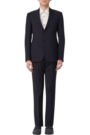 Emporio Armani Single Breasted Suits, male, , Size: L Navy Two-Piece Suit
