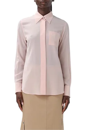 Lanvin Shirts, female, , Size: XS Elegant Beige Silk Blouse Shirt