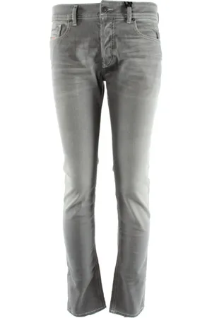 Diesel Slim-fit Jeans, male, , Size: W34 L32 Slim Fit Grey Jeans for Men