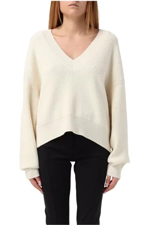 IRO V-neck Knitwear, female, , Size: M Ribbed Knit V-Neck Pullover Sweater