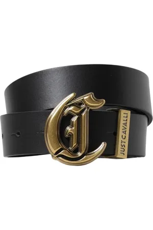 Roberto Cavalli Belts, female, , Size: 80 CM Leather Belt with Buckle