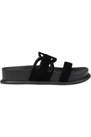 Liu Jo Sliders, female, , Size: 8 US Leather Sandals for Women
