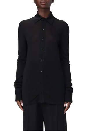 Saint Laurent Shirts, female, , Size: S Collared Blouse for Women