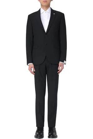 Manuel Ritz Single Breasted Suits, male, , Size: XL Sophisticated Blue Formal Suit