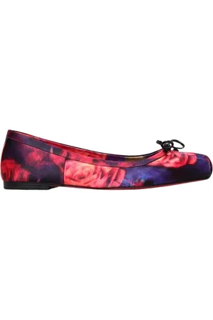 Christian Louboutin Ballerinas, female, , Size: 9 US Colorful Satin Ballerina Flats