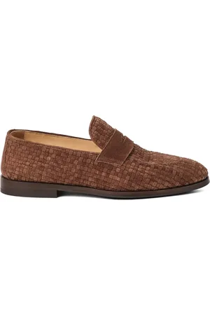 Brunello Cucinelli Loafers, male, , Size: 7 US Slip-On Penny Slot Shoes