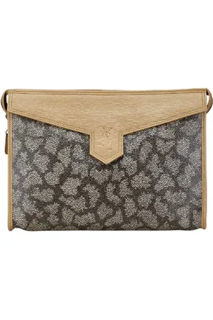 Saint Laurent Pre-owned Clutches, female, , Size: ONE SIZE Pre-owned Canvas clutches
