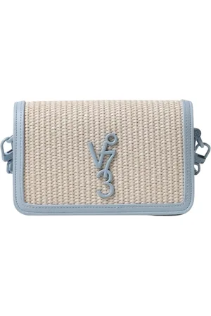 V°73 Cross Body Bags, female, , Size: ONE SIZE Black Raffia Crossbody Bag