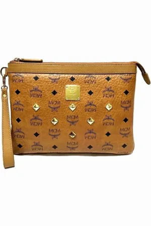 MCM Pre-owned Clutches, female, , Size: ONE SIZE Pre-owned Leather clutches